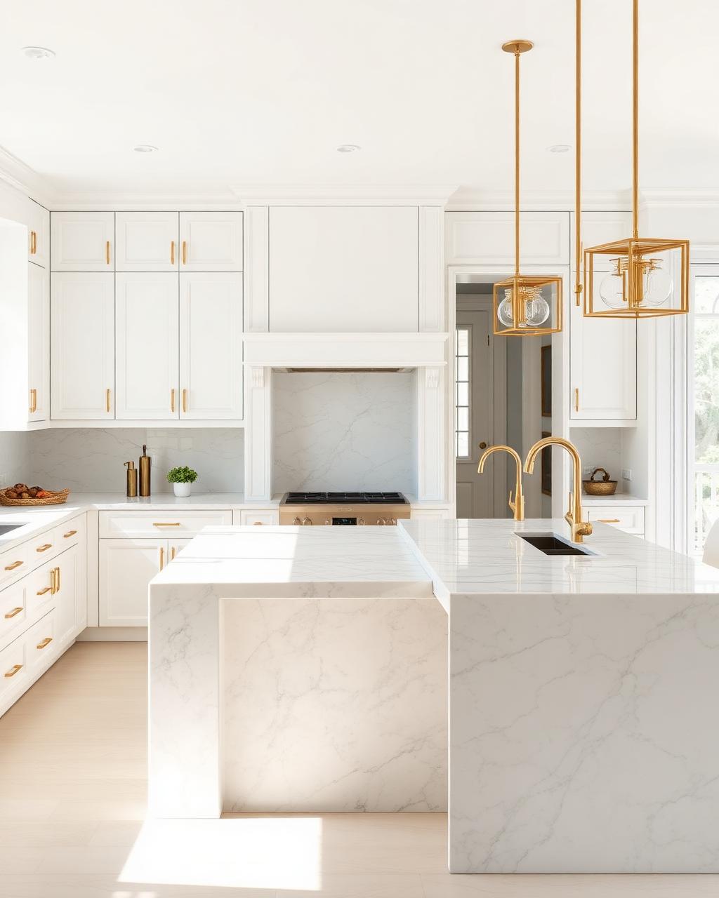 Renovated open-concept kitchen in a Wilmington NC coastal home